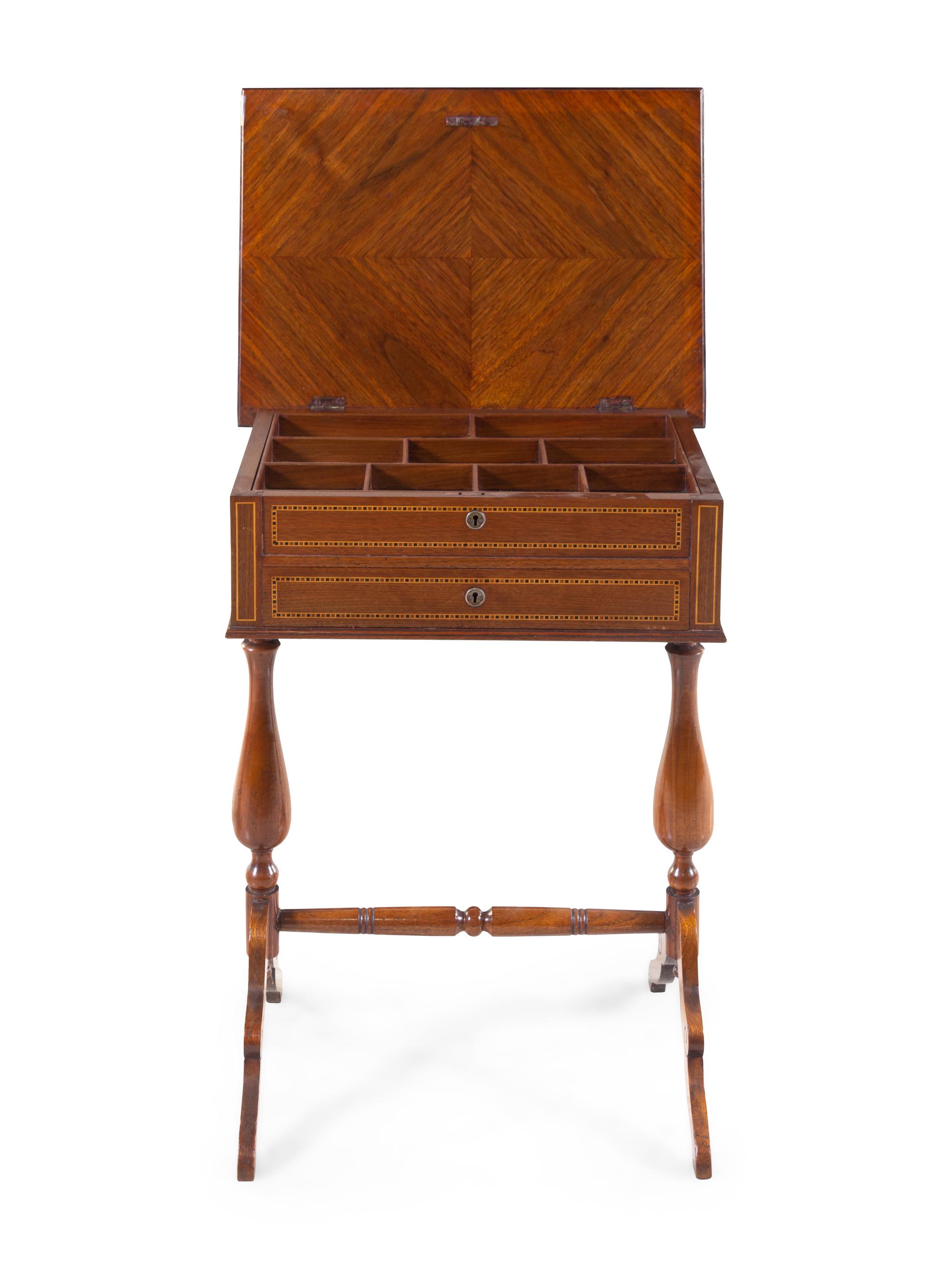 A Continental Inlaid Work Table