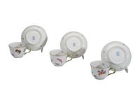 A Set of Six Herend Porcelain Teacups and Saucers