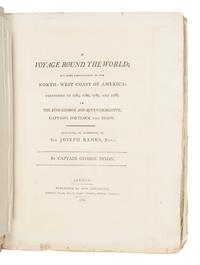 DIXON, Captain George (1748-1795) and Nathaniel PORTLOCK (1748-1817). A Voyage Round the World; but More Particularly to the North-West Coast of America:... 1785...1788, in the King George and Queen Charlotte, Captains Portlock and Dixon . London: Geo. Goulding, 1789.
