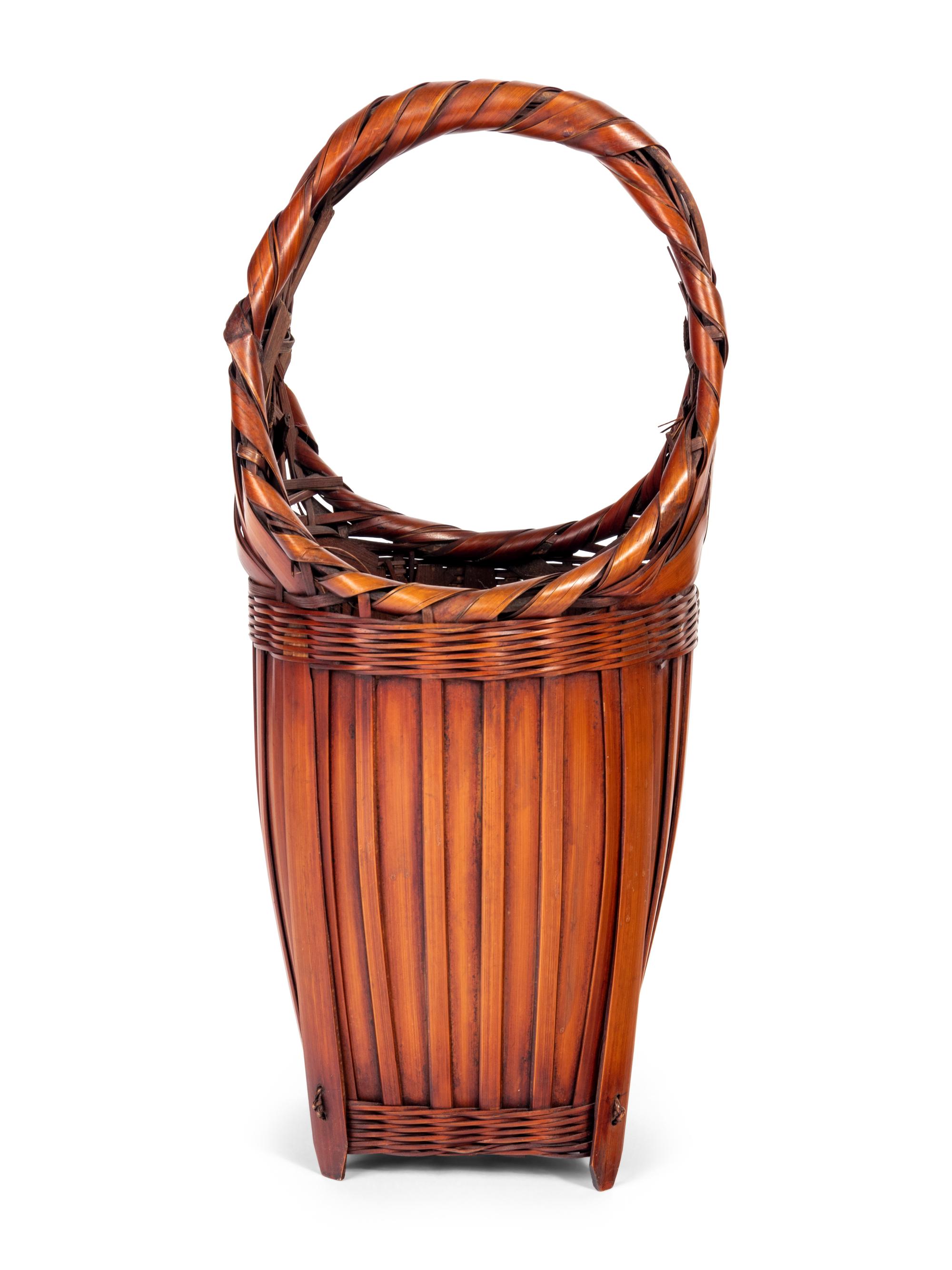 A Bamboo Flower Arranging Basket