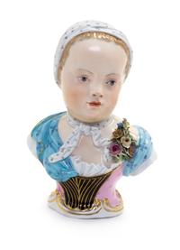 A Meissen Porcelain Bust of a Child Height 6 inches. — LATE 19TH/EARLY 20TH CENTURY