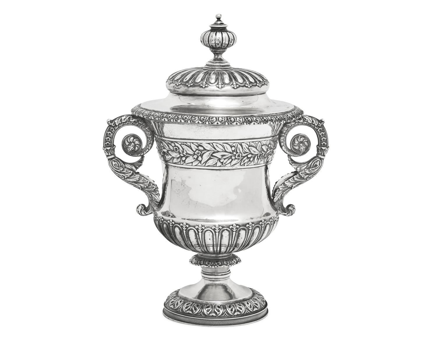 A George IV Sterling Silver Covered Urn
