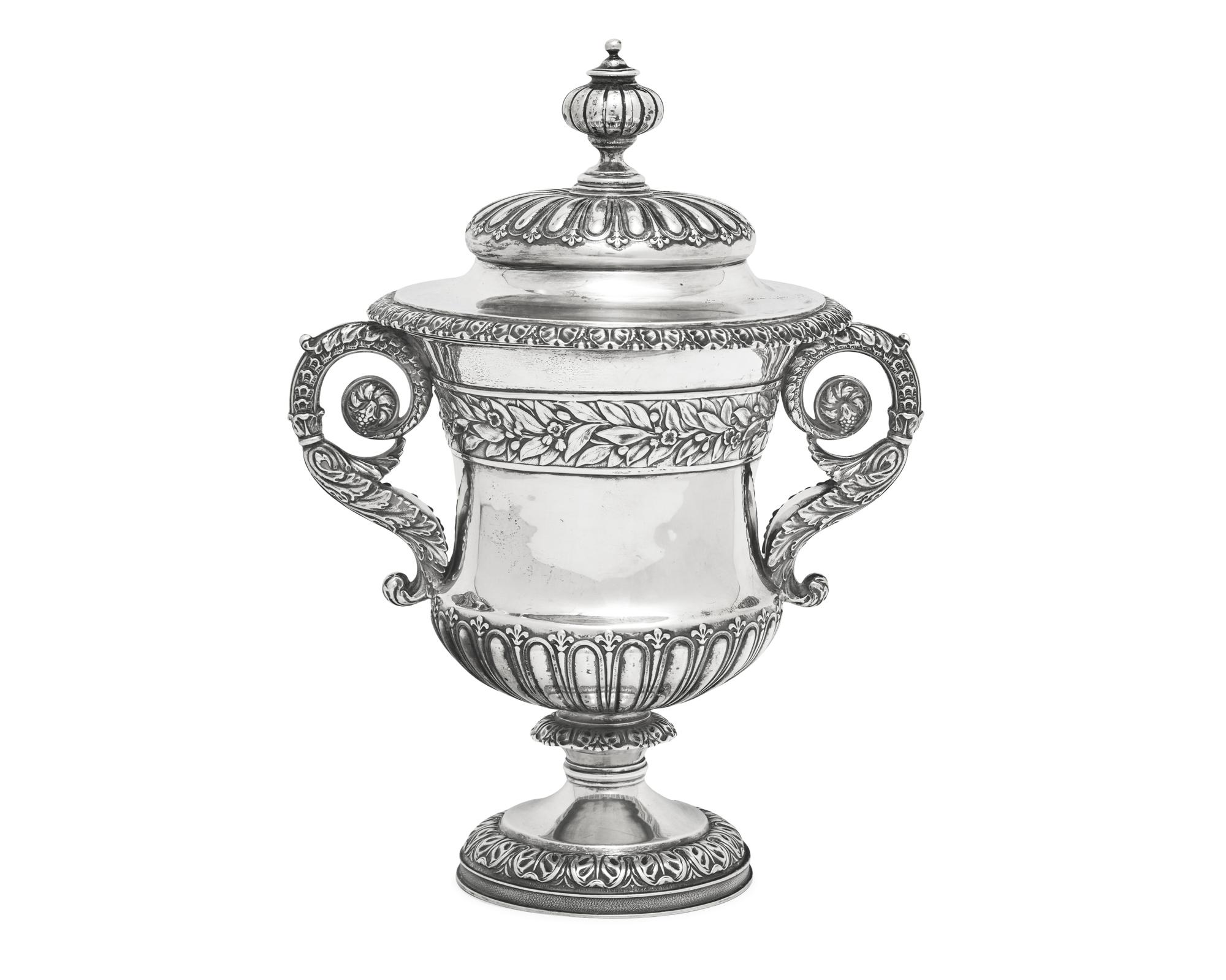 A George IV Sterling Silver Covered Urn