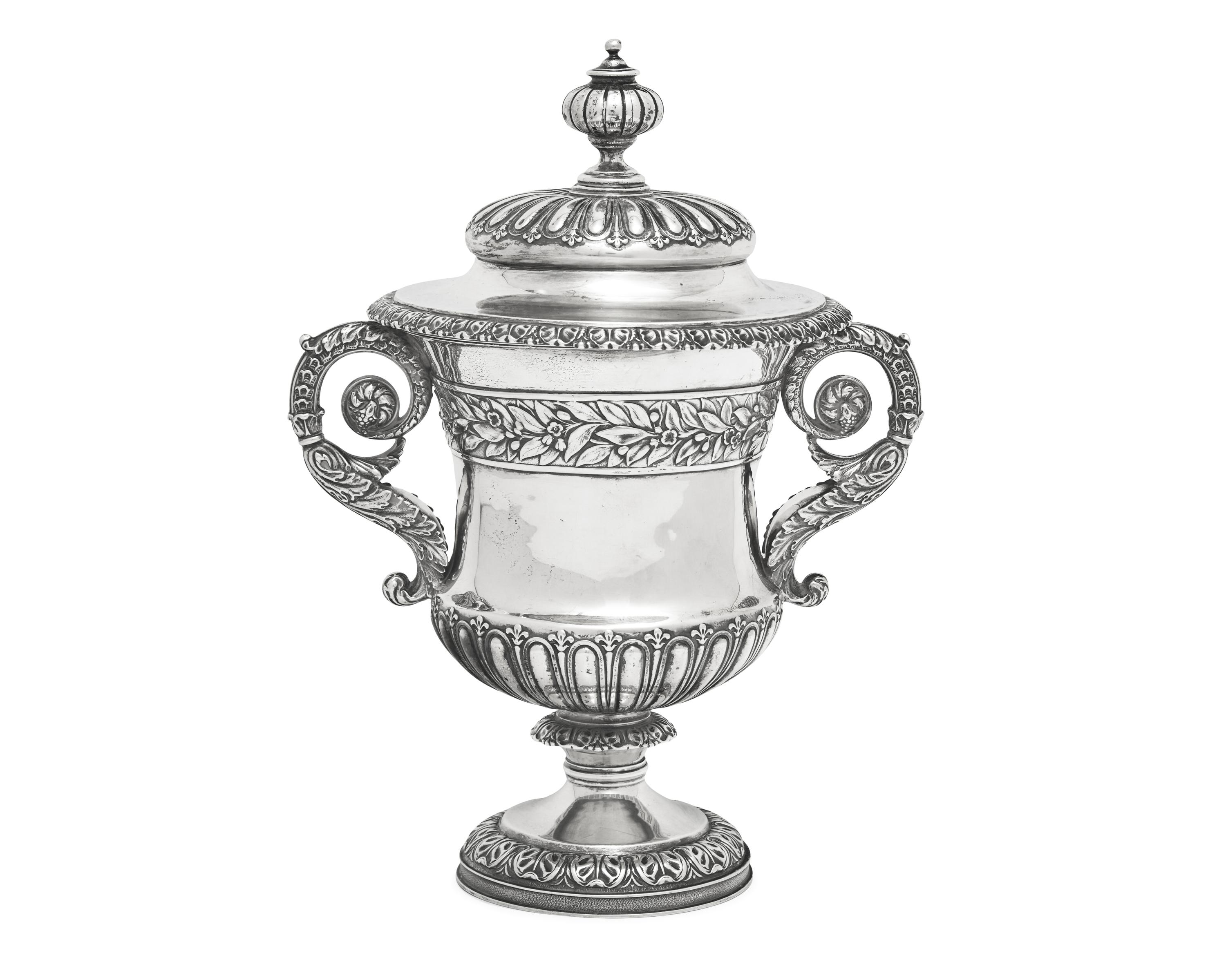 A George IV Sterling Silver Covered Urn
