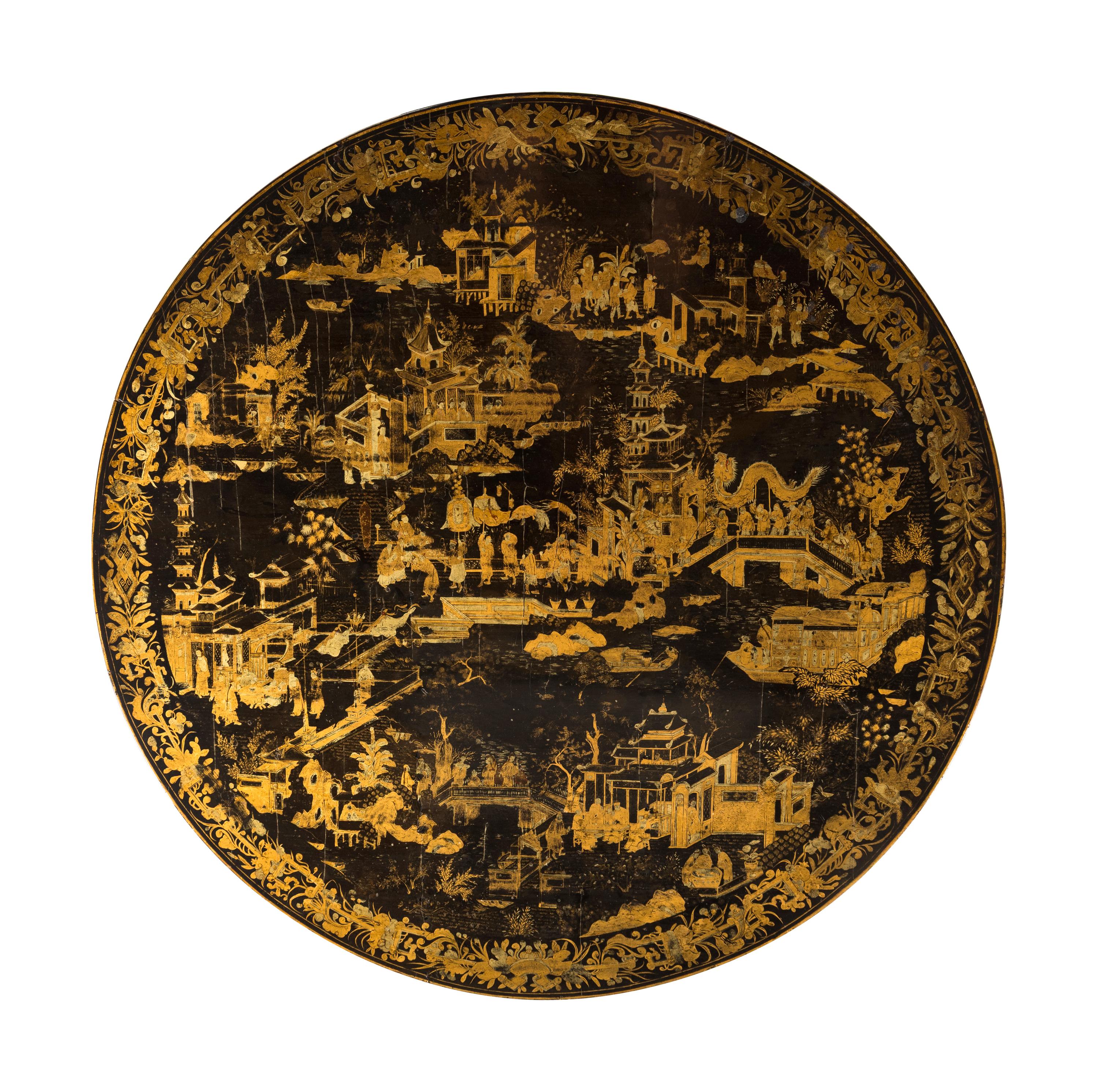A Chinese Export Lacquer Table