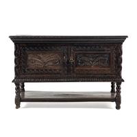 A Jacobean Revival Oak Sideboard
