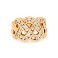 YELLOW GOLD AND DIAMOND RING