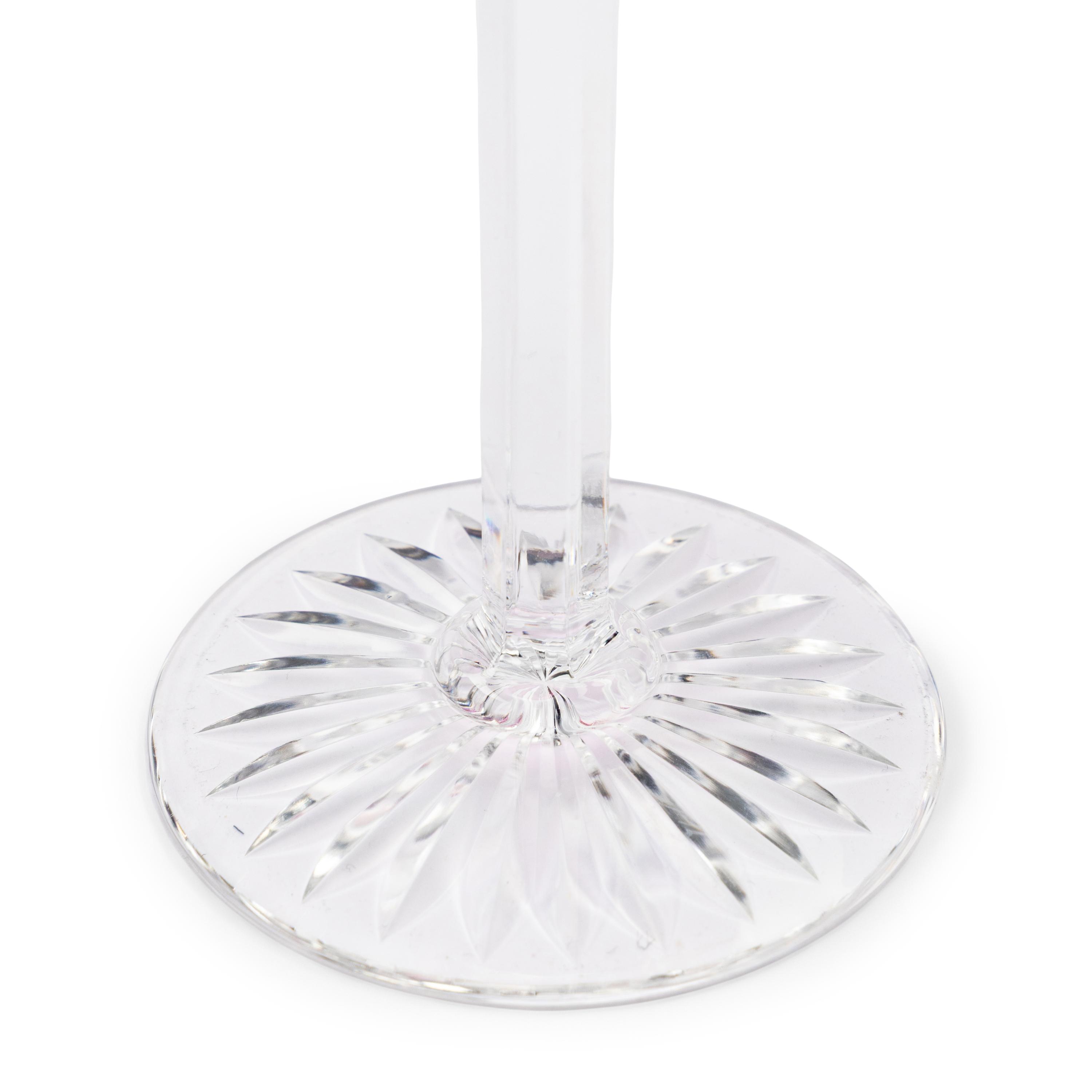 A Set of Eight Saint-Louis Cut-to-Clear Wine Glasses