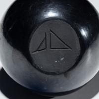 Black and Sienna Sgraffito Pottery Jar