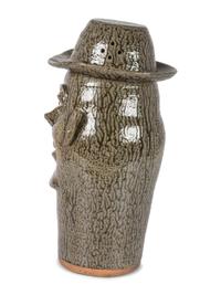 A Cleater and Billie Meaders Stoneware Face Jug