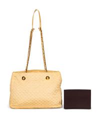 Gucci, Champagne GG Tote & Nylon Clutch
