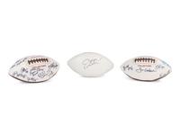 A Large Group of Chicago Bears Signed Autograph Items Including Dan Hampton and William Perry