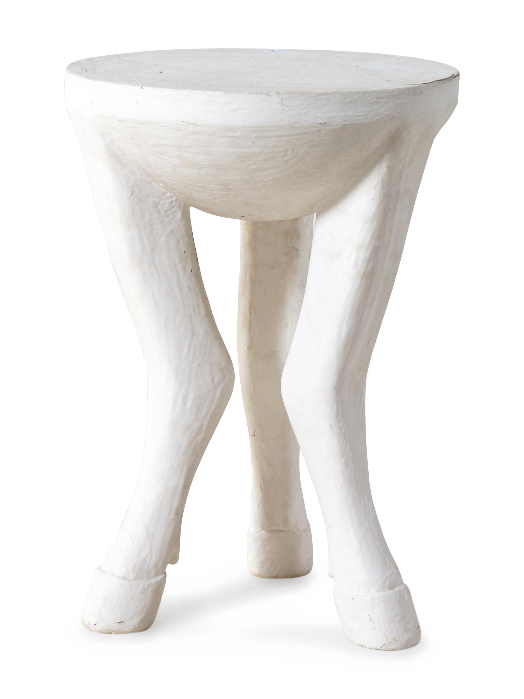 A White Plaster Table in the Style of John Dickinson