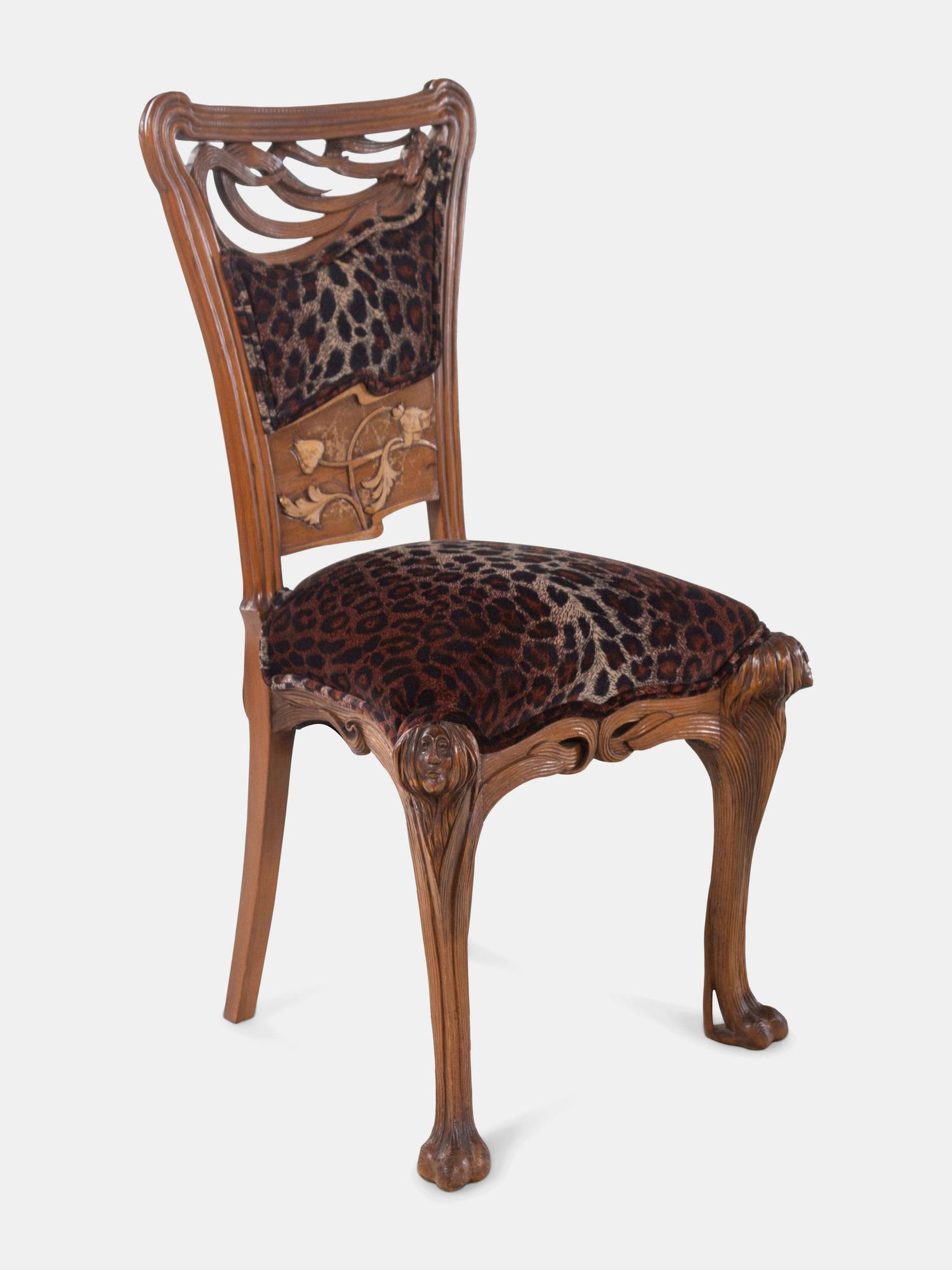 Set of Four Chairs, comprising two side chairs and two armchairs