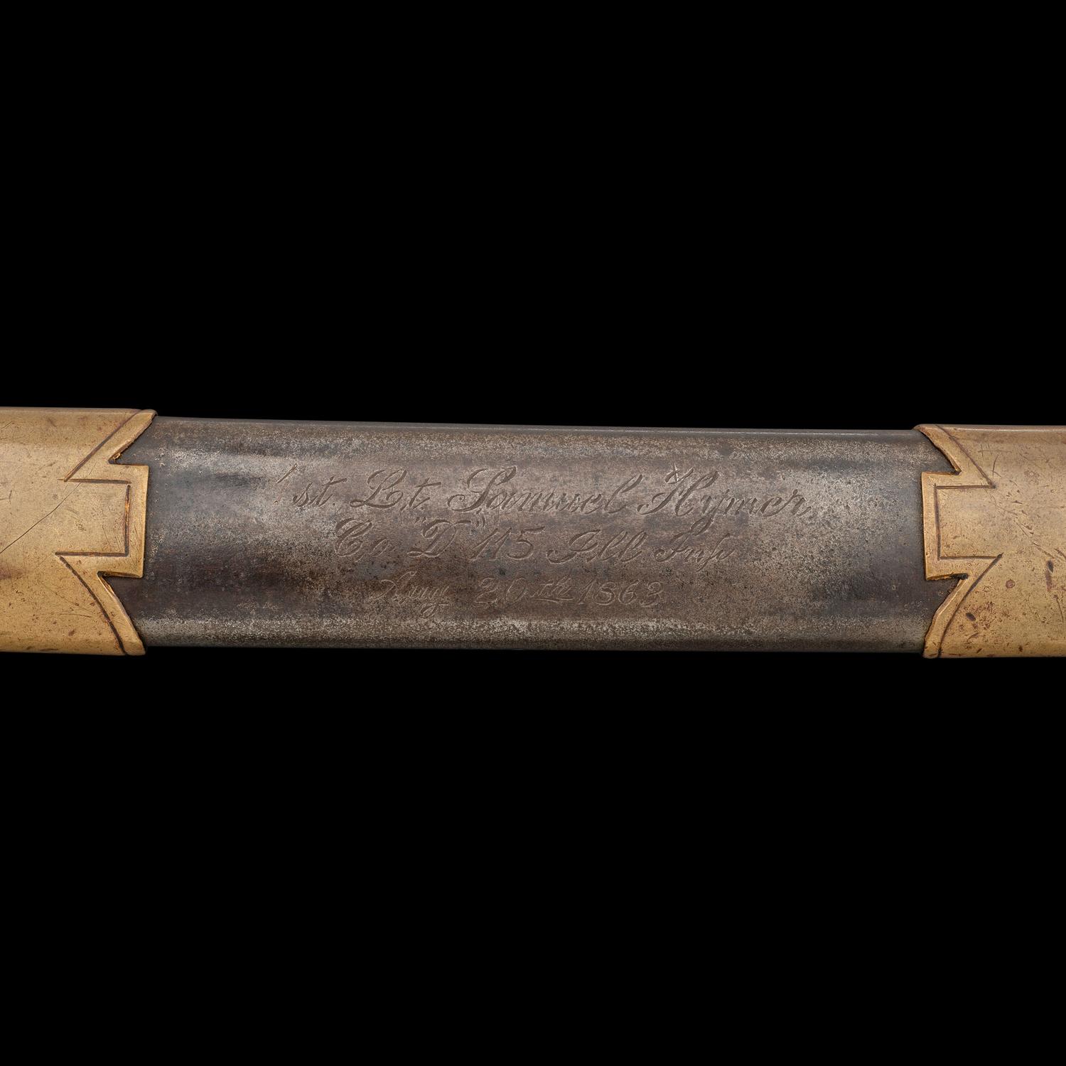The Inscribed Sword, Colt 1851 Navy, & Colt 1849 Pocket Revolvers of Medal of Honor Recipient Capt. Samuel Hymer of the 115th Illinois Volunteers
