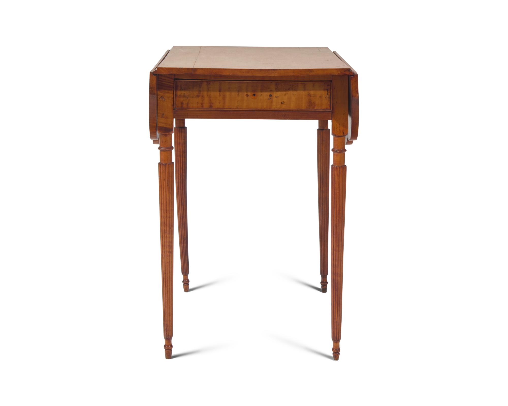 A Federal Tiger Maple Pembroke Table