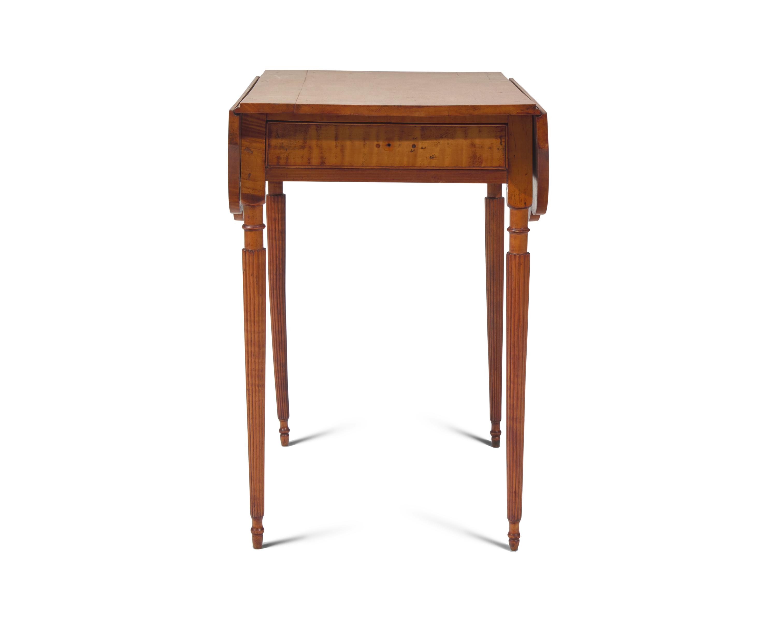 A Federal Tiger Maple Pembroke Table