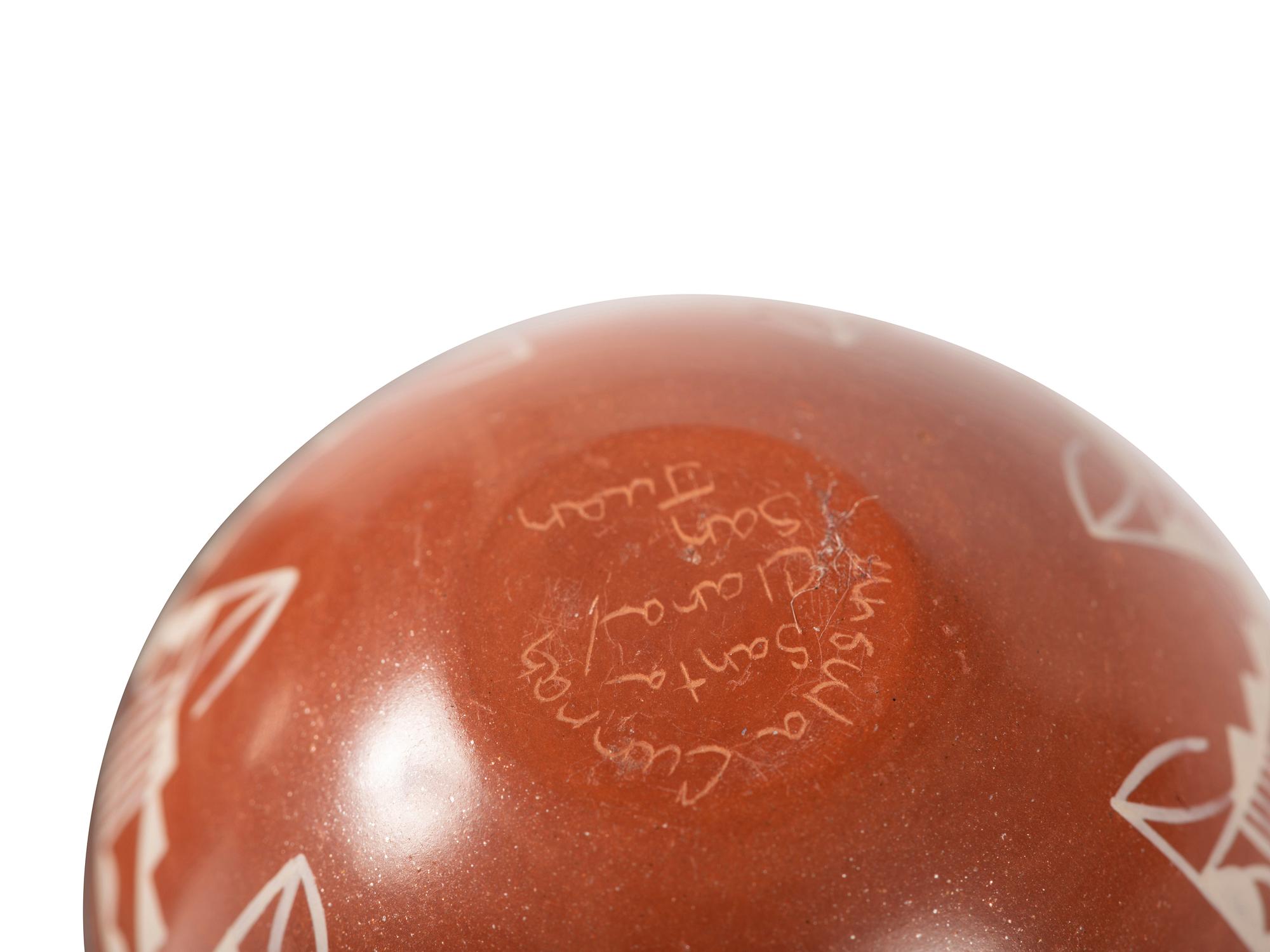 Miniature White-on-Red Pottery