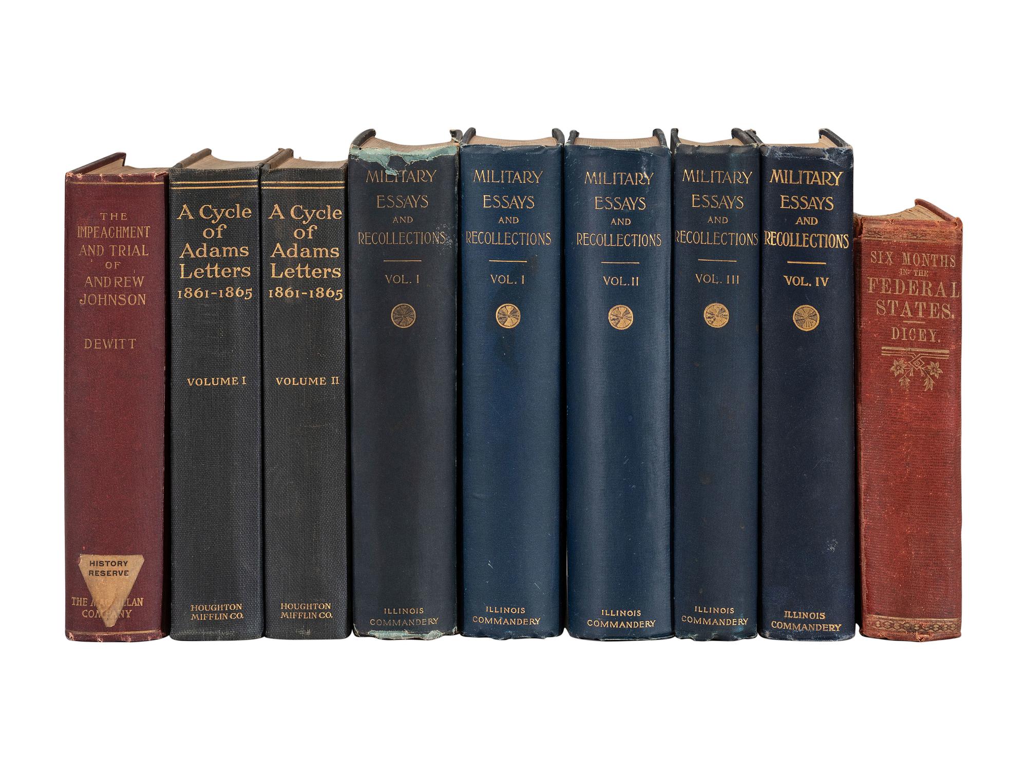 [CIVIL WAR]. Approx. 23 works by and about statesmen and military leaders and organizations.