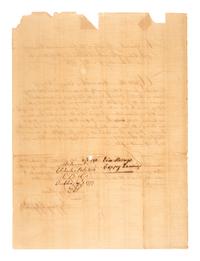 [REVOLUTIONARY WAR]. A group of documents related to Revolutionary War-era figures including signatures of Daniel Brodhead and O.H. Williams.