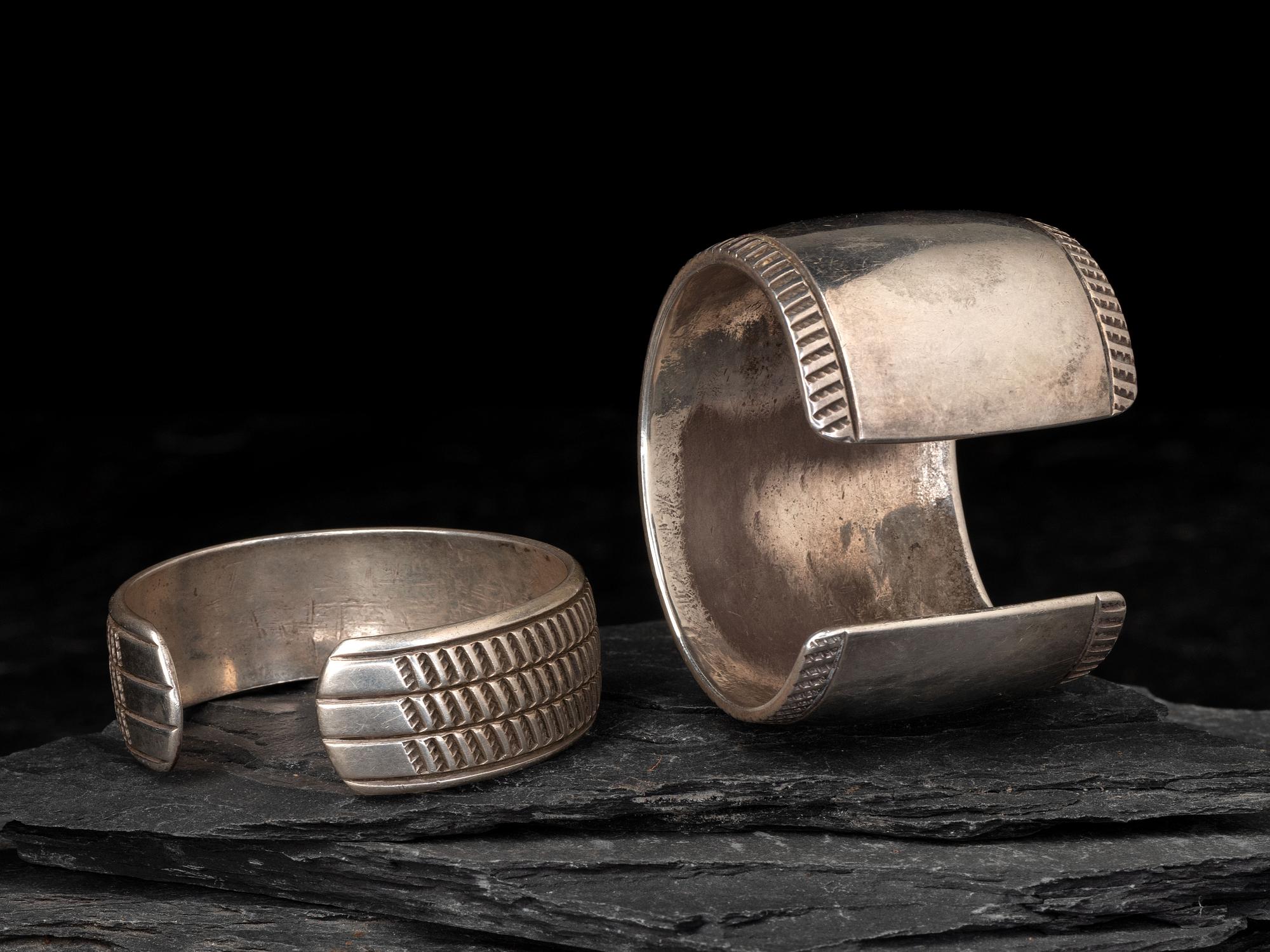 Pair of Sterling Silver Cuff Bracelets