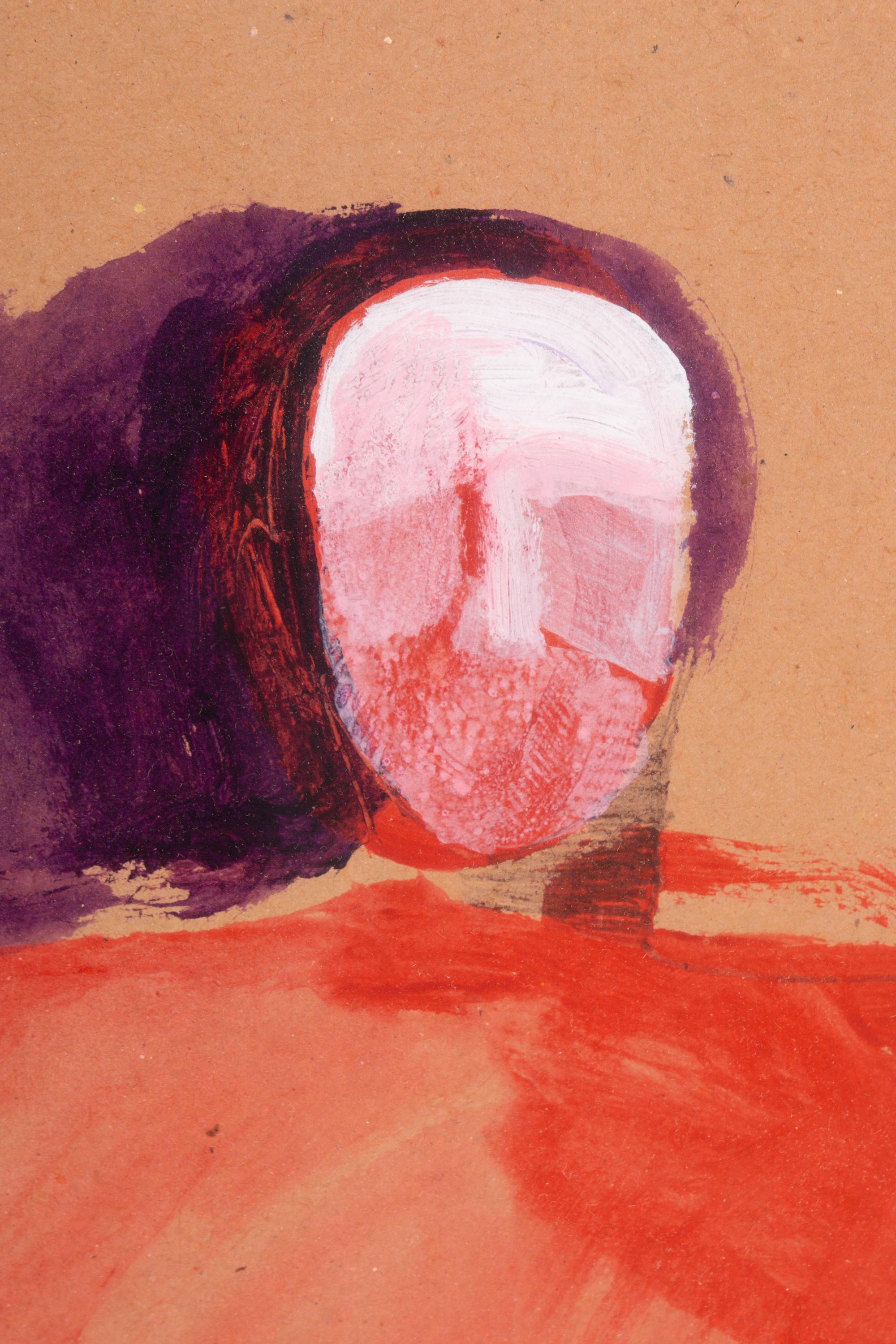 Two Works: Figure in Red and Figure in Purple