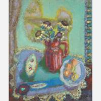 Nikolai Alexandrovich Isaev (Ukrainian, 1891-1977) Still Life with Flowers and Fruit
