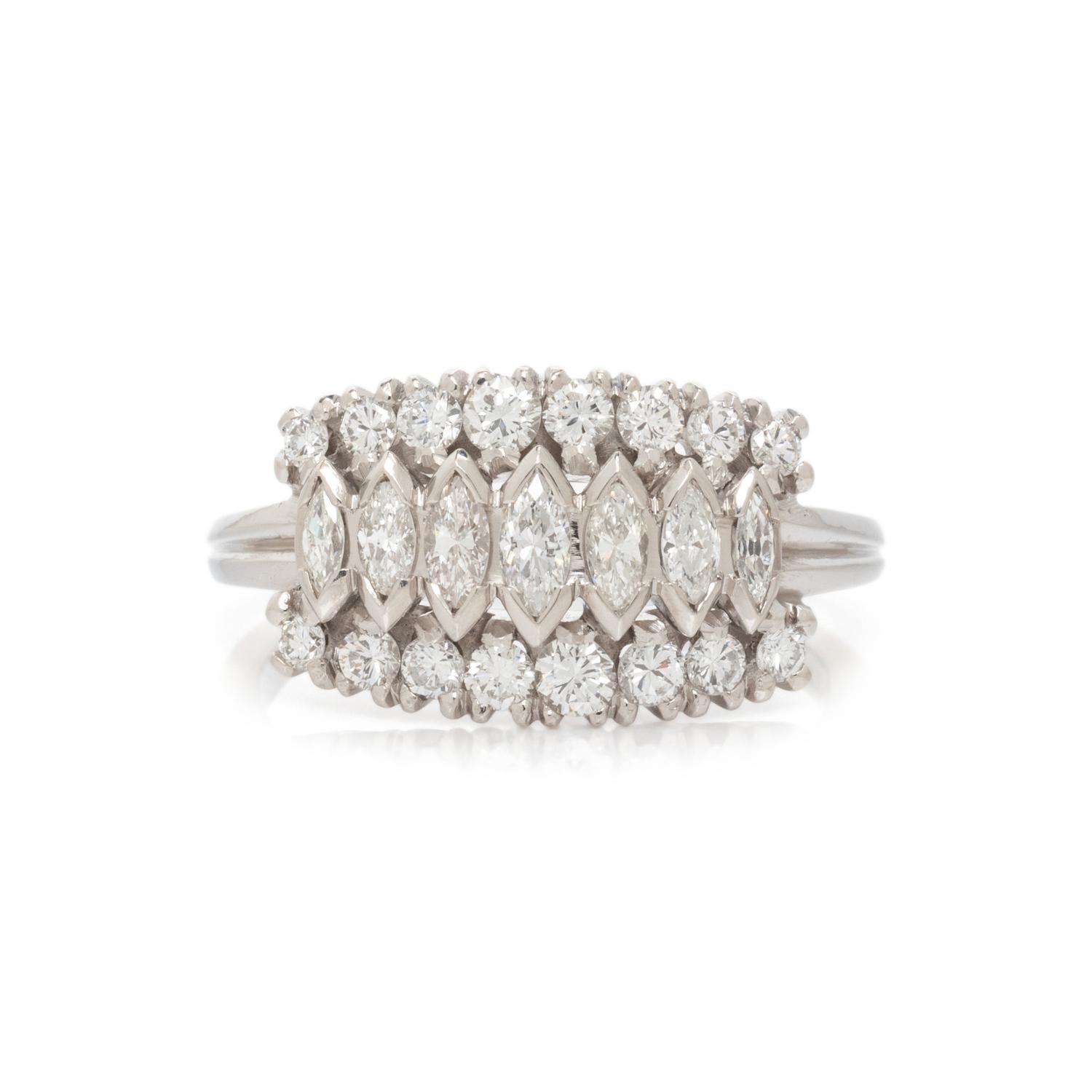 PLATINUM AND DIAMOND RING