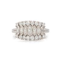 PLATINUM AND DIAMOND RING