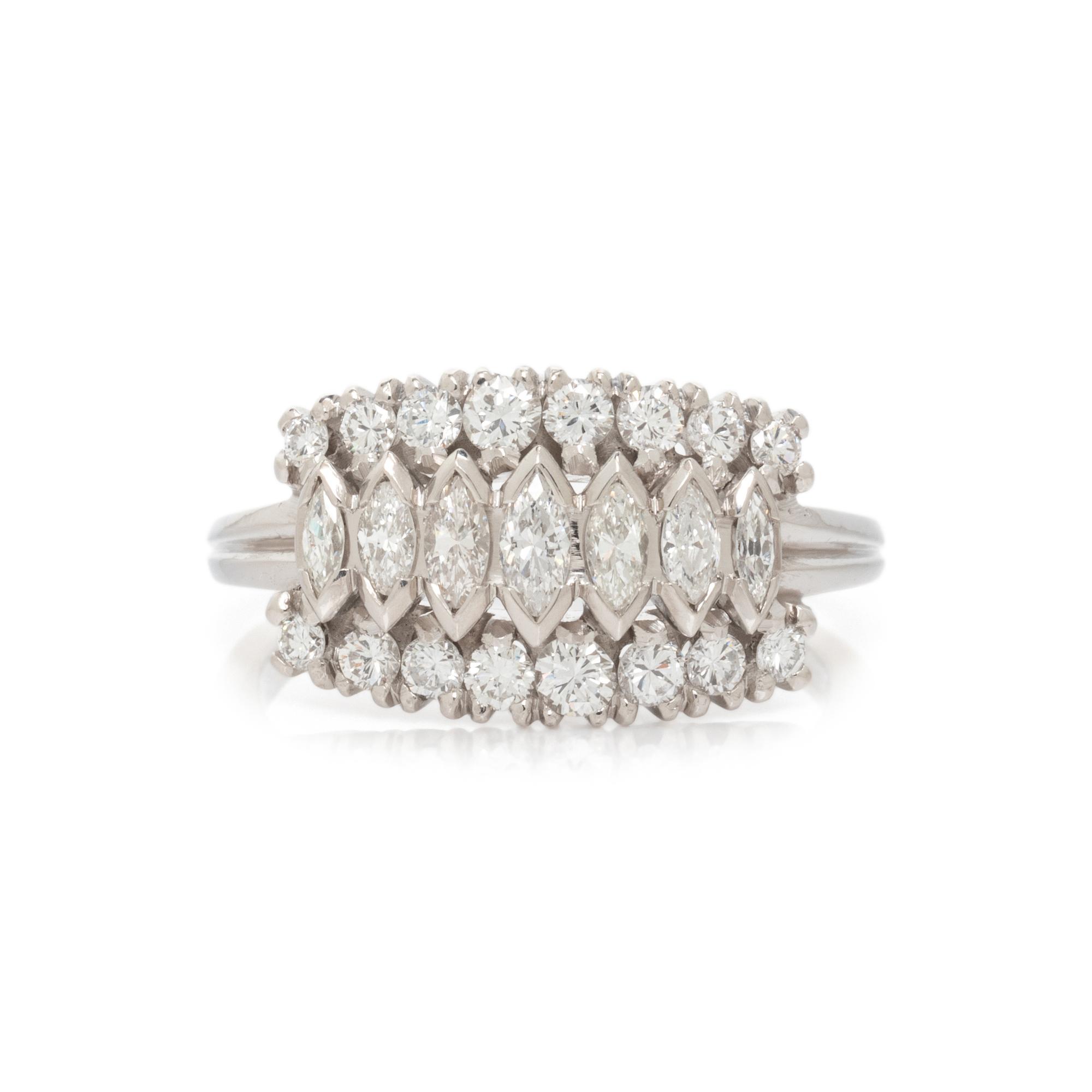 PLATINUM AND DIAMOND RING