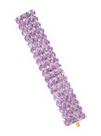 AMETHYST AND DIAMOND BRACELET