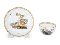 A Meissen Marcolini Period Porcelain Teacup and Undertray — 18TH CENTURY