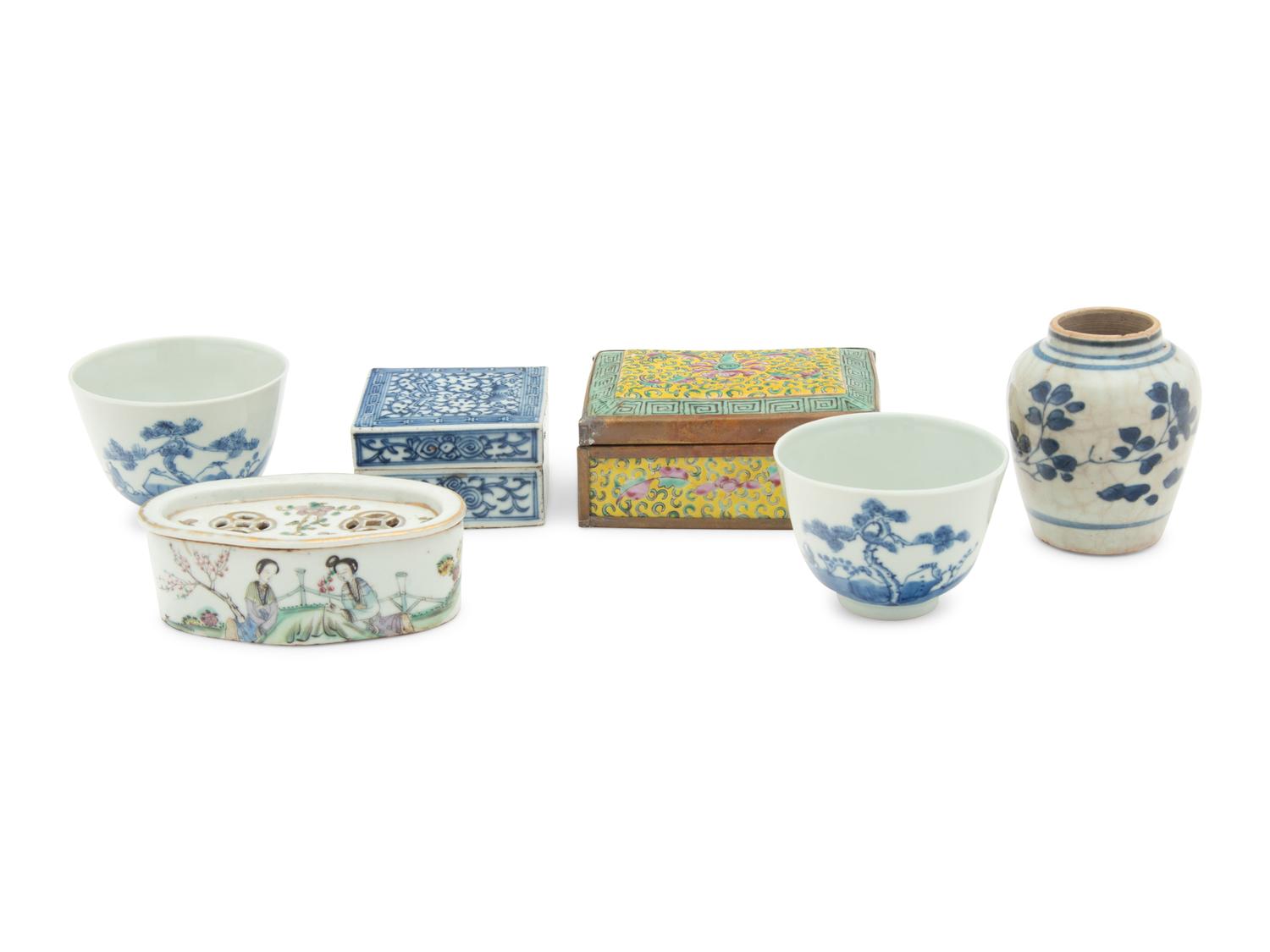 Six Chinese Porcelain Articles