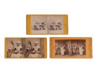 [African Americana] Group of 13 Stereoviews of African American Personalities, incl. Occupational Portraits