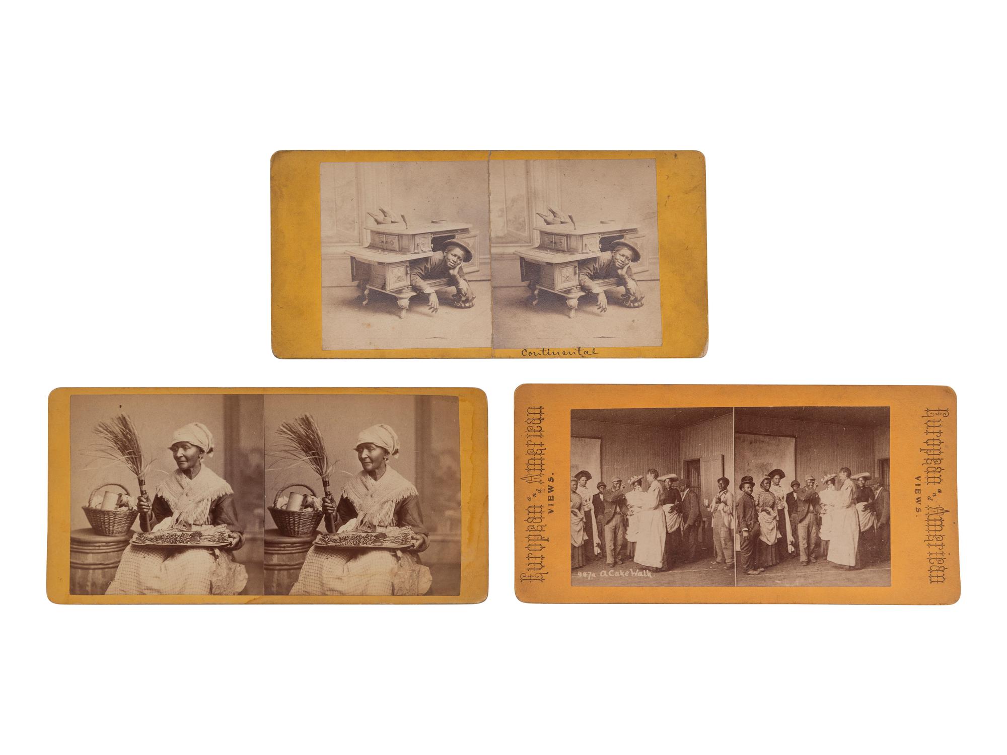[African Americana] Group of 13 Stereoviews of African American Personalities, incl. Occupational Portraits