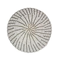 A Tohono O'odham Wire Basketry Bowl, Eugene Lopez Height 3 x diameter 11 3/4 inches.