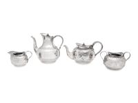 A Victorian Silver-Plate Coffee Service