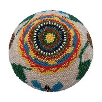 Washoe Beaded Bowl, Butterflies and Flowers