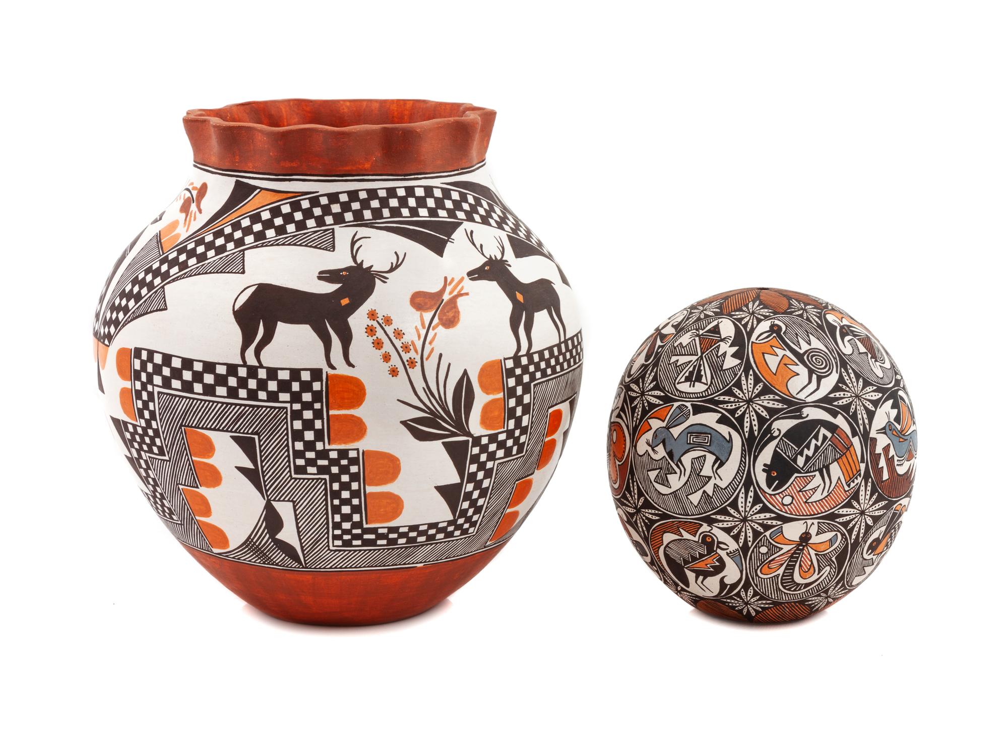 Polychrome Pottery Jars