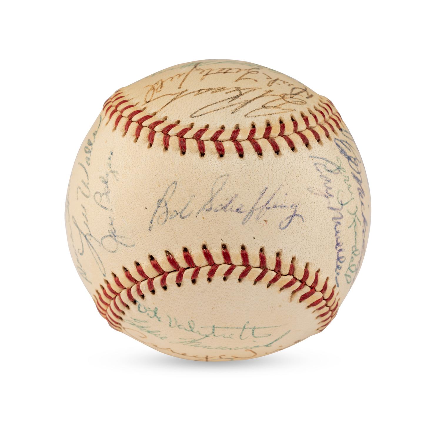 A 1957 Chicago Cubs Team Signed Autograph Baseball (JSA Letter of Authenticity),
