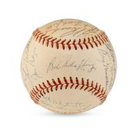 A 1957 Chicago Cubs Team Signed Autograph Baseball (JSA Letter of Authenticity),