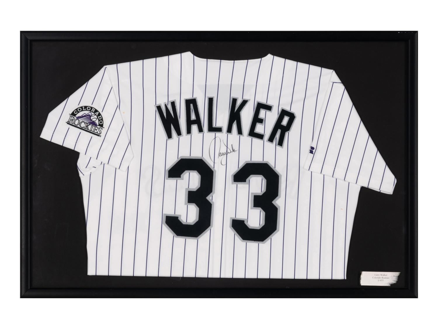A Group of Signed Autograph Baseball Jersey Displays Featuring Hall of Famers and Notables Including Ken Griffey Jr.
