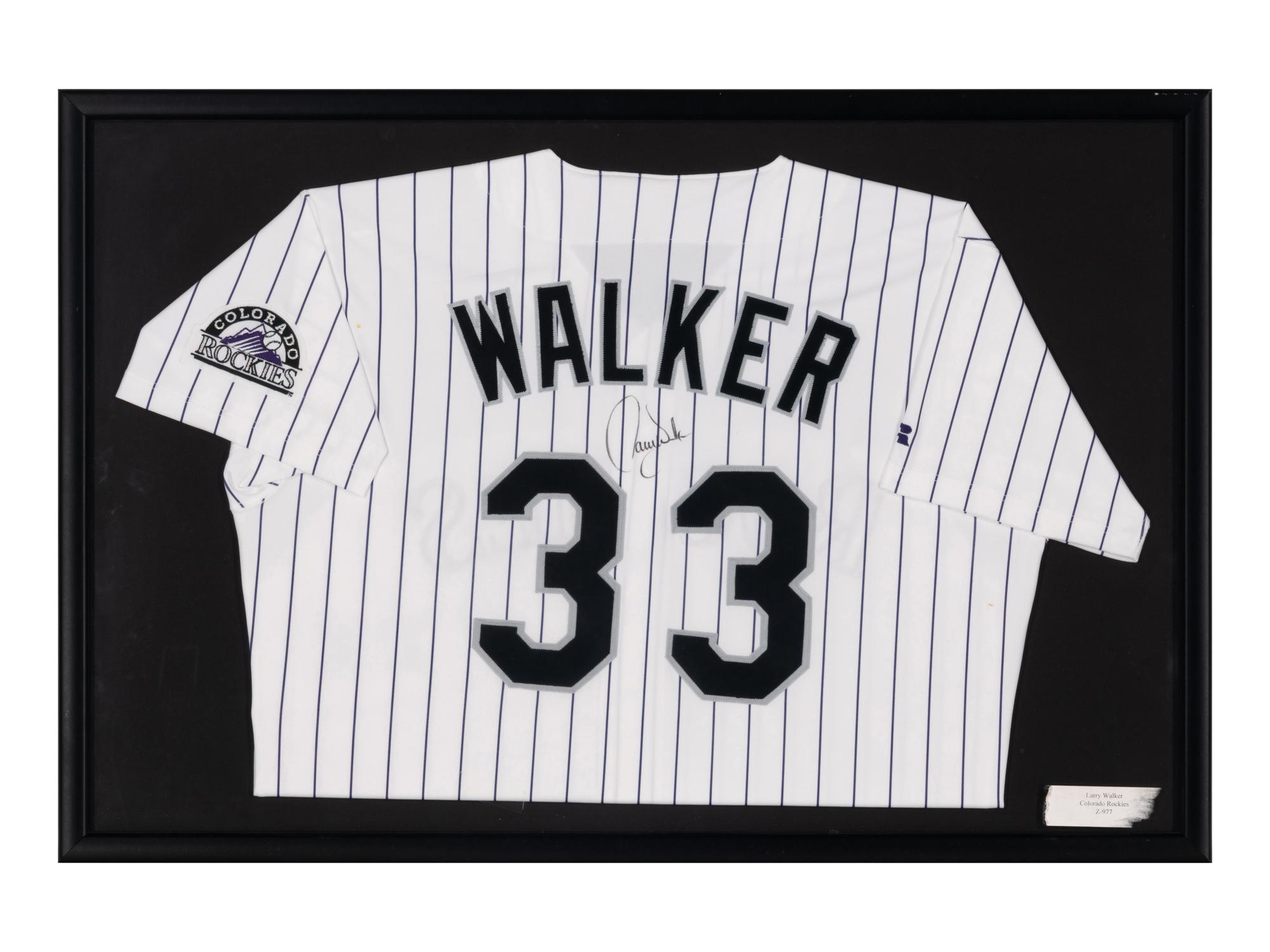 A Group of Signed Autograph Baseball Jersey Displays Featuring Hall of Famers and Notables Including Ken Griffey Jr.