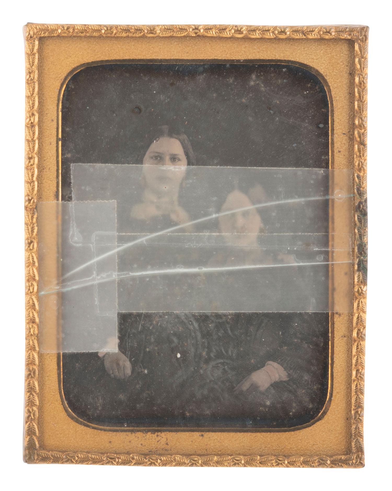 [EARLY PHOTOGRAPHY]. 14 half plate and quarter plate daguerreotypes featuring women and children.