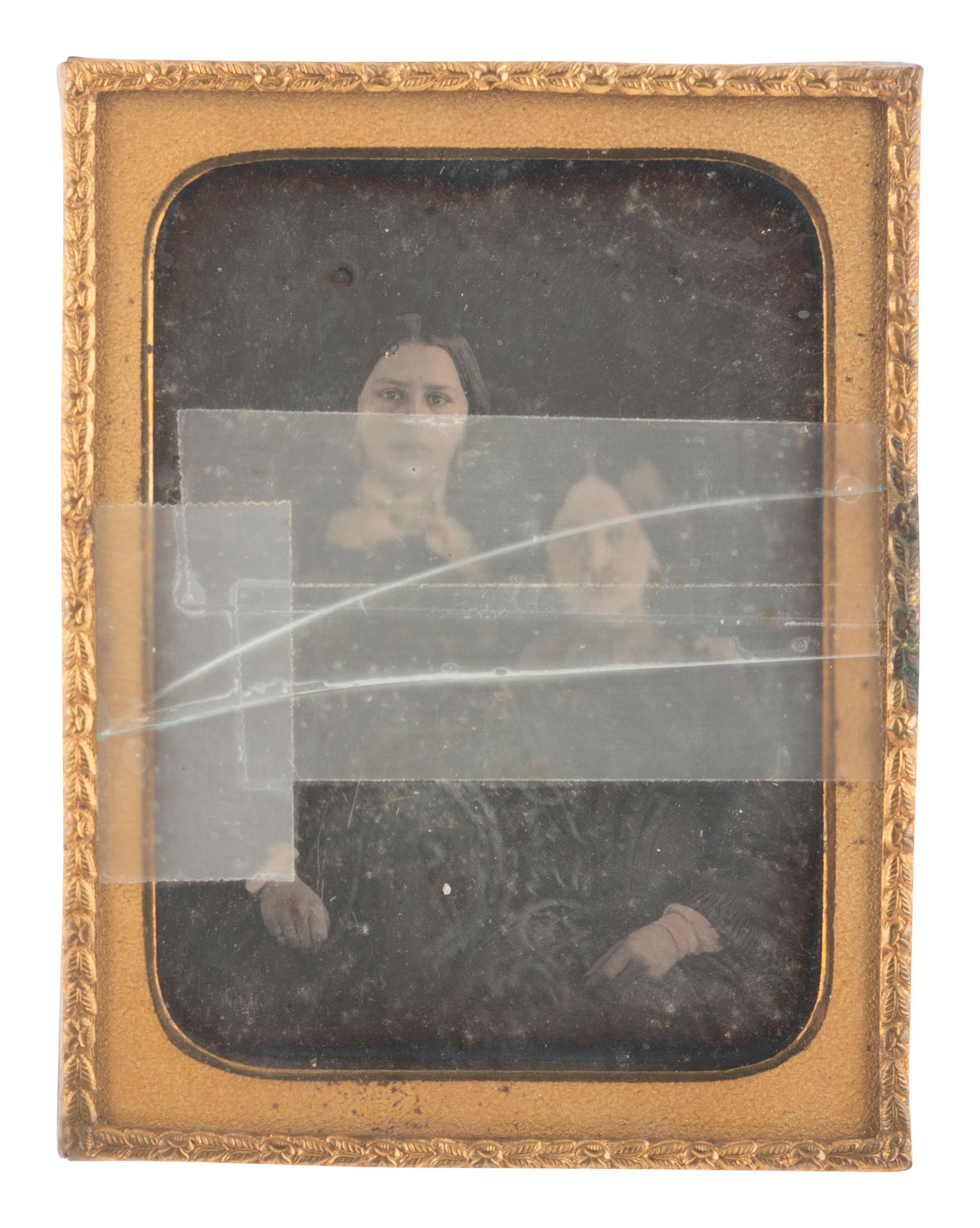 [EARLY PHOTOGRAPHY]. 14 half plate and quarter plate daguerreotypes featuring women and children.