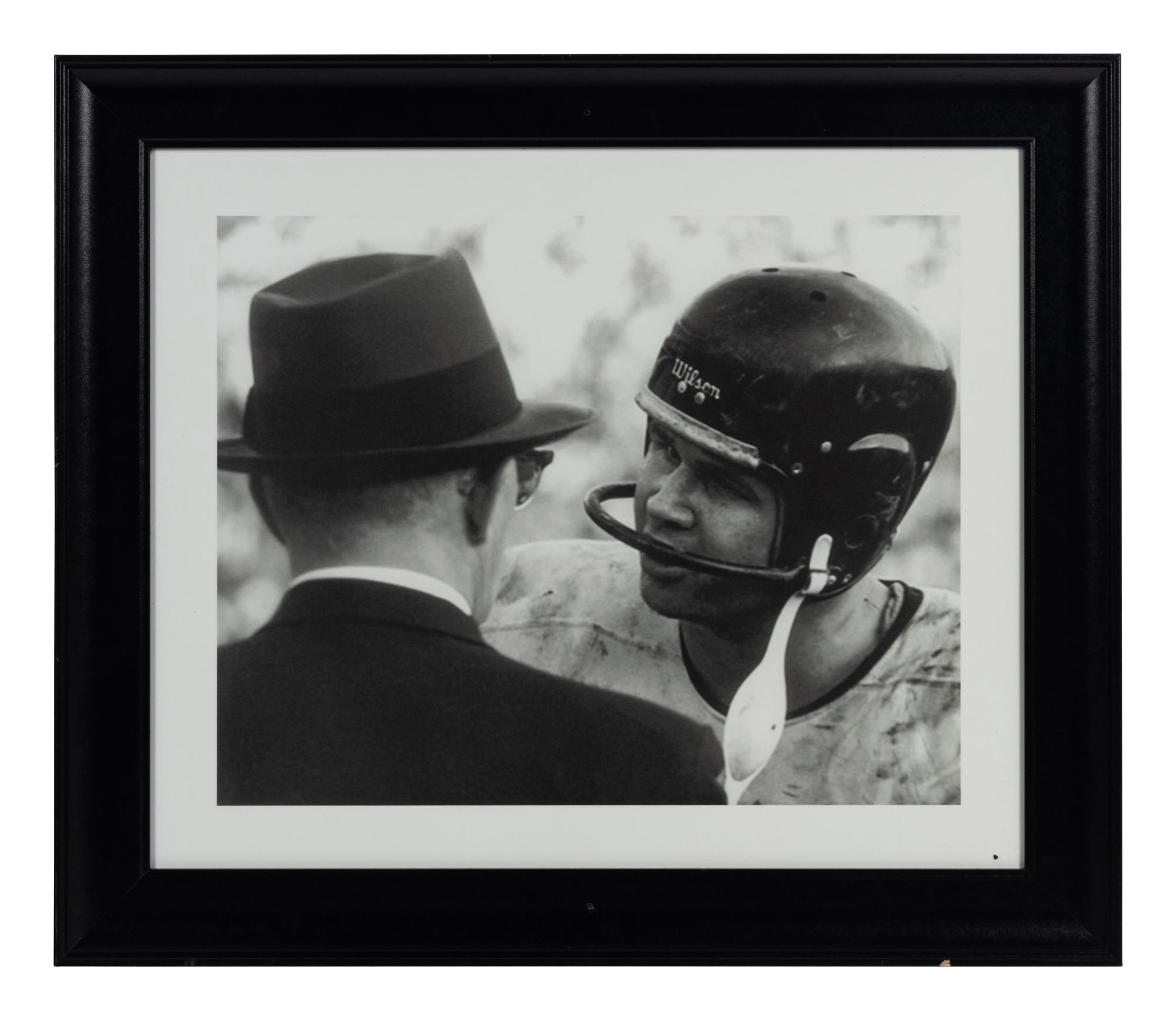 A Group of 14 Photographs of George Halas Formerly Displayed at Mike Ditka's Restaurant