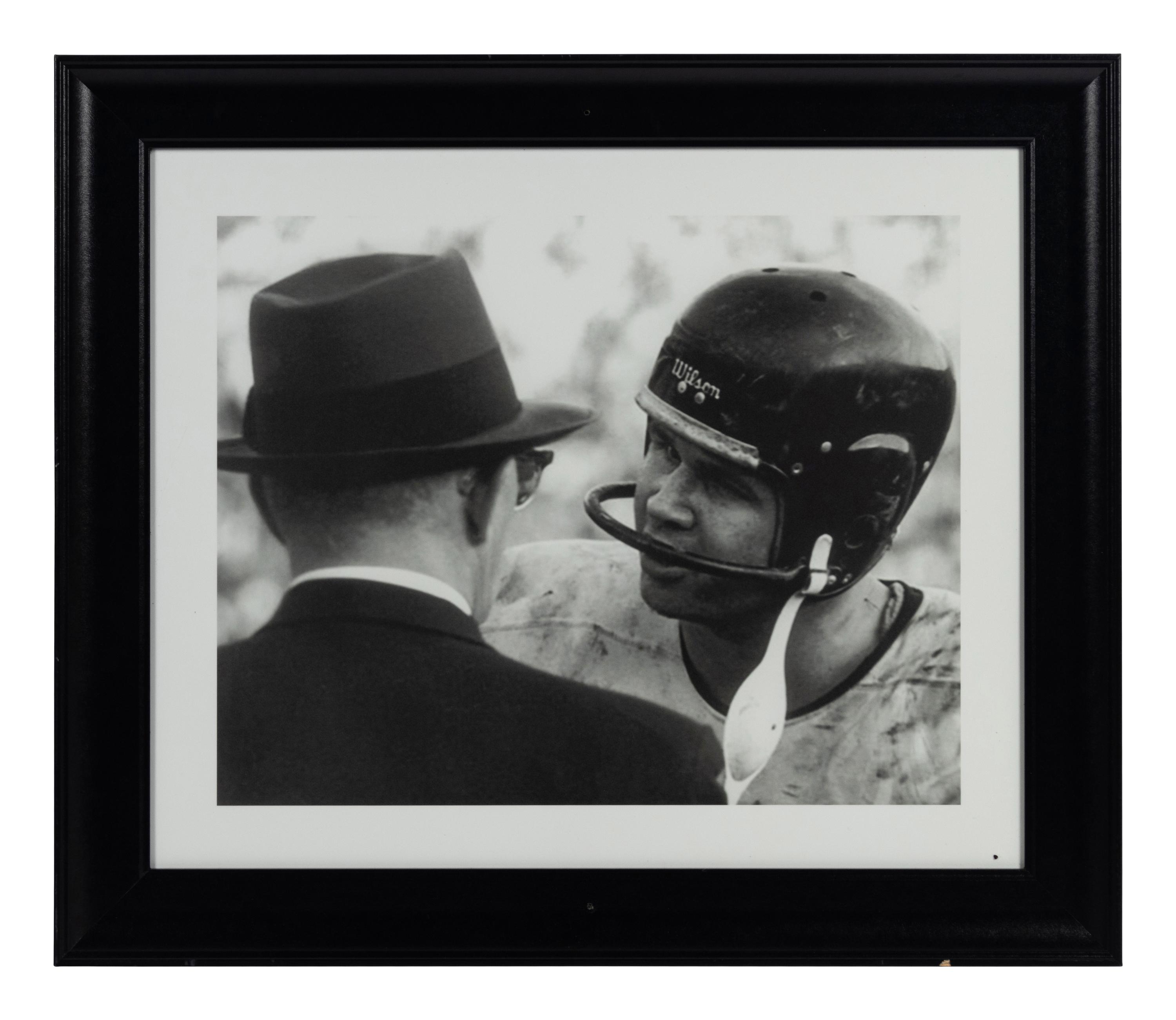 A Group of 14 Photographs of George Halas Formerly Displayed at Mike Ditka's Restaurant