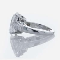 A Diamond and Platinum Tiffany & Co. Ring 5.13 Carat Oval-Cut Diamond, GIA Certified