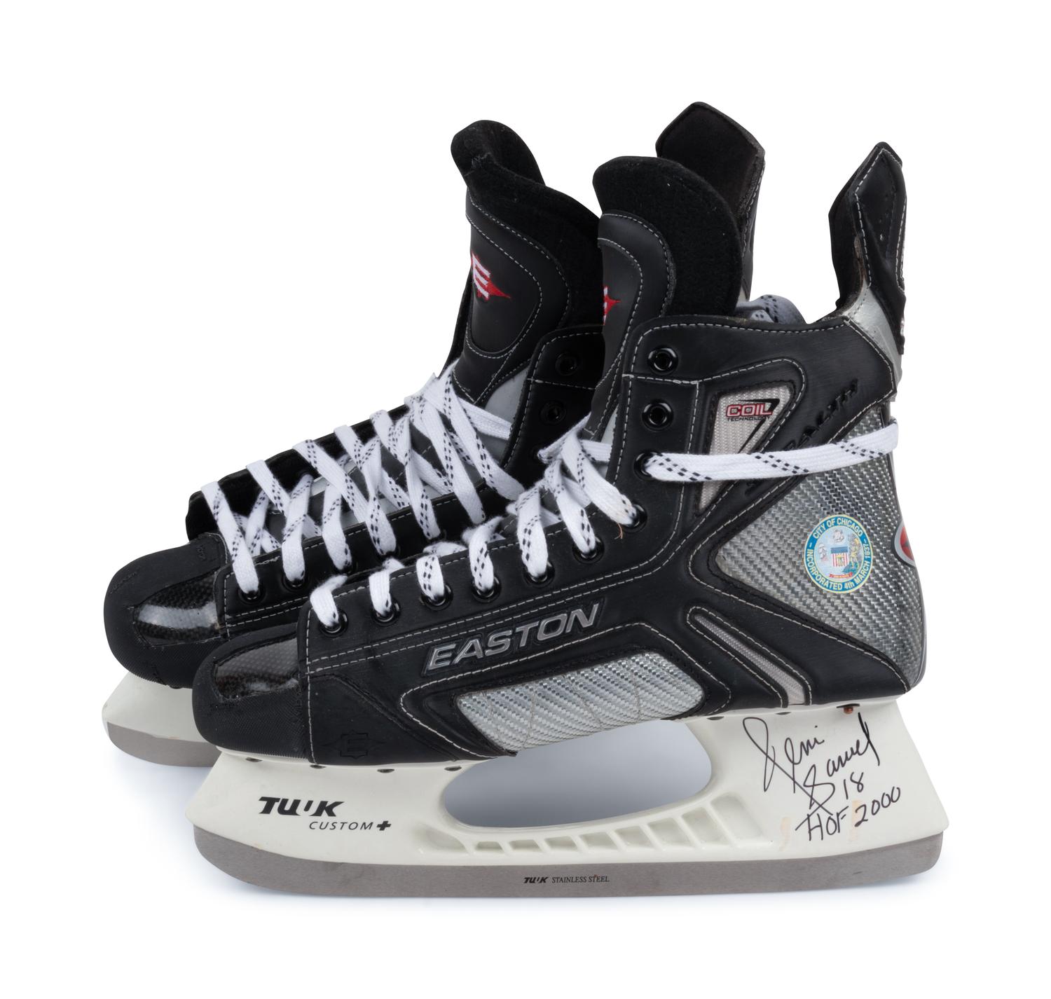 A Group of Four Signed Hockey Hall of Fame Items,