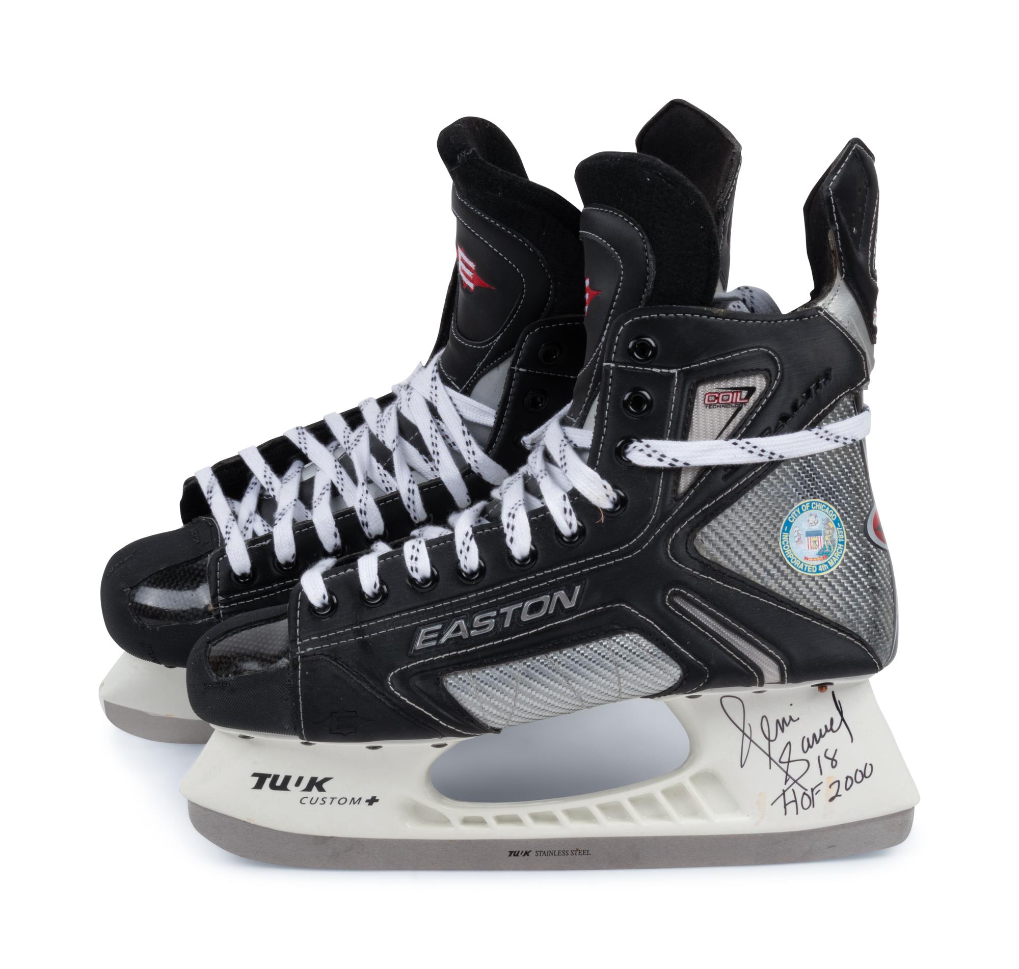 A Group of Four Signed Hockey Hall of Fame Items,